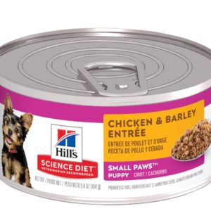 Hill's Science Diet Small Paws Puppy Chicken & Barley Entree Canned Dog Food, 5.8-oz, case of 24